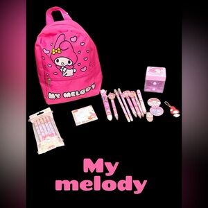 My Melody Pink Backpack and Stationery Set